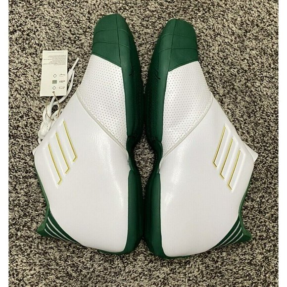Adidas T-Mac 1 LeBron James HS White Green Gold Irish FW3663 Men's Size 10.5 - Picture 8 of 9